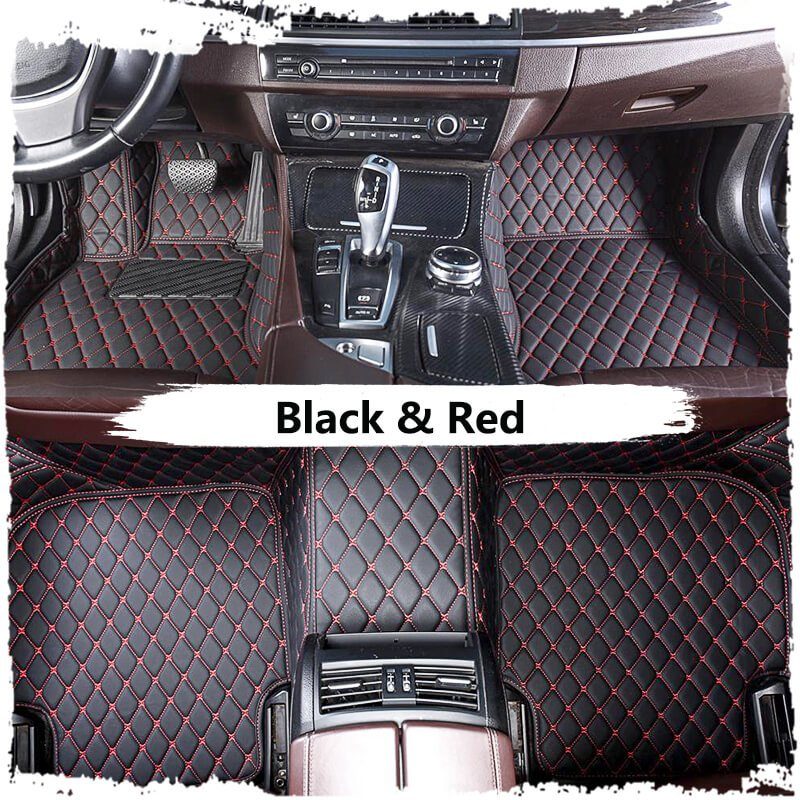 Black & Red Luxury Custom Car Mats – Witamats